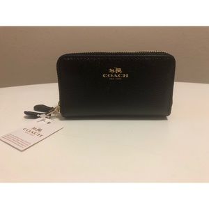 Coach Double Zip Coin Case